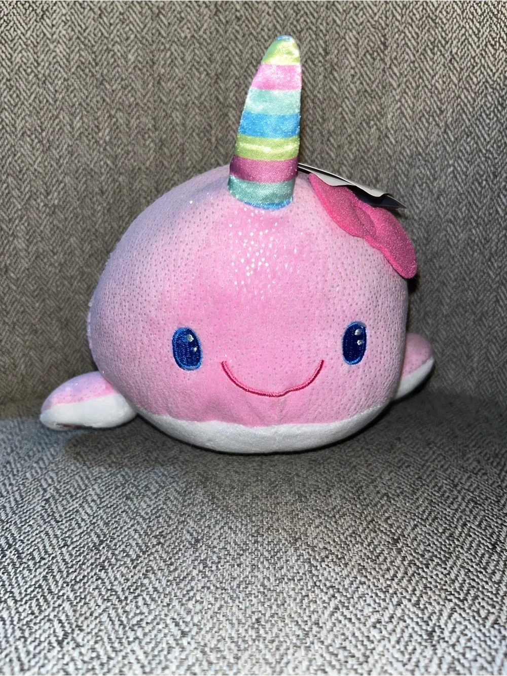 Build A Bear Sanrio Hello Kitty 8” NARWHAL Pink Plush Summer Waves Mini NWT HTF